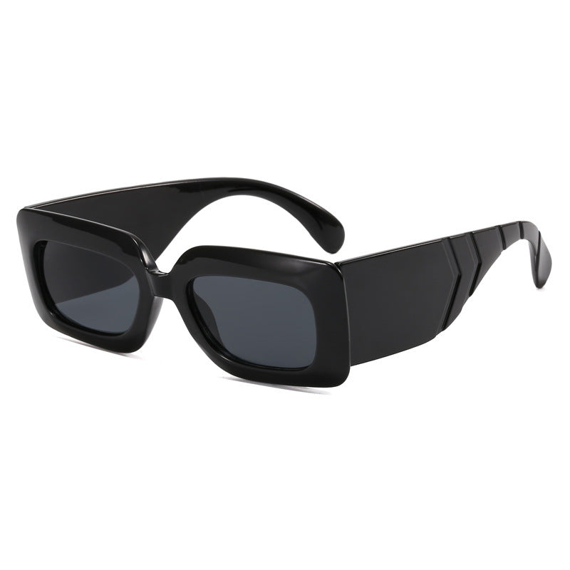 Women oversized sunglasses in fashionable snake leather look Stornfield