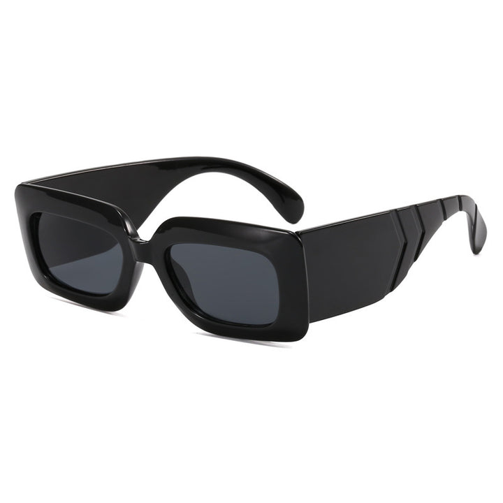 Women oversized sunglasses in fashionable snake leather look Stornfield