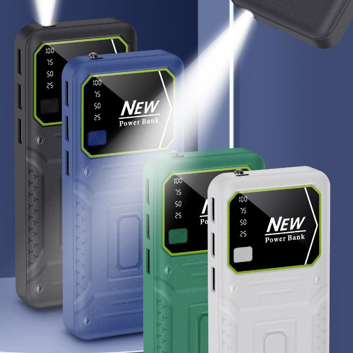 Robust power bank with precise digital charge level indicator Stornfield