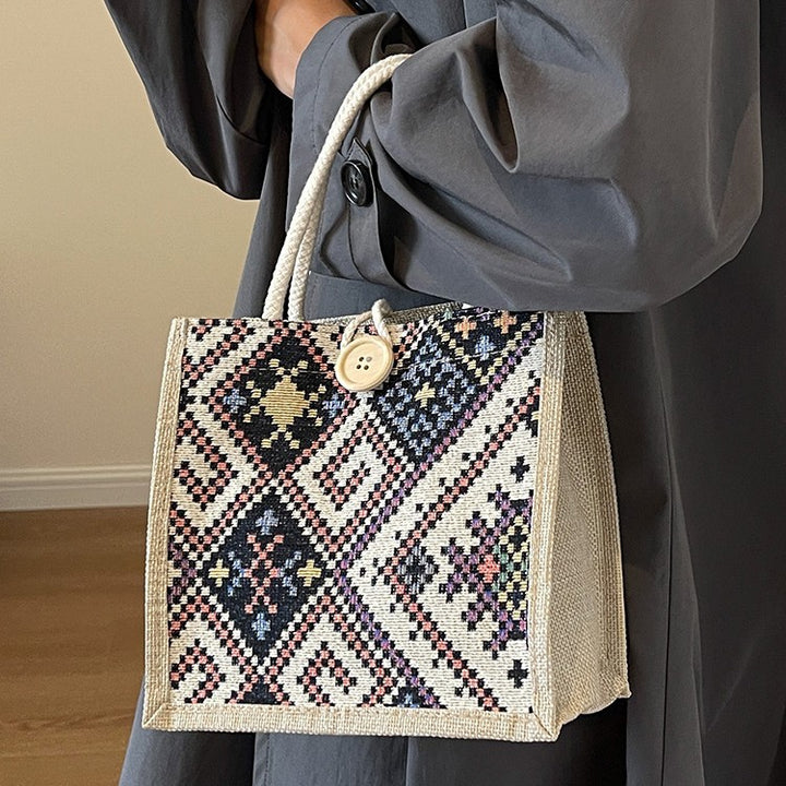Artisan Textile Mini Tote Bag