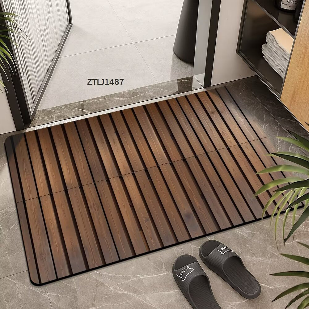Textured Geometric Area Mat Stornfield
