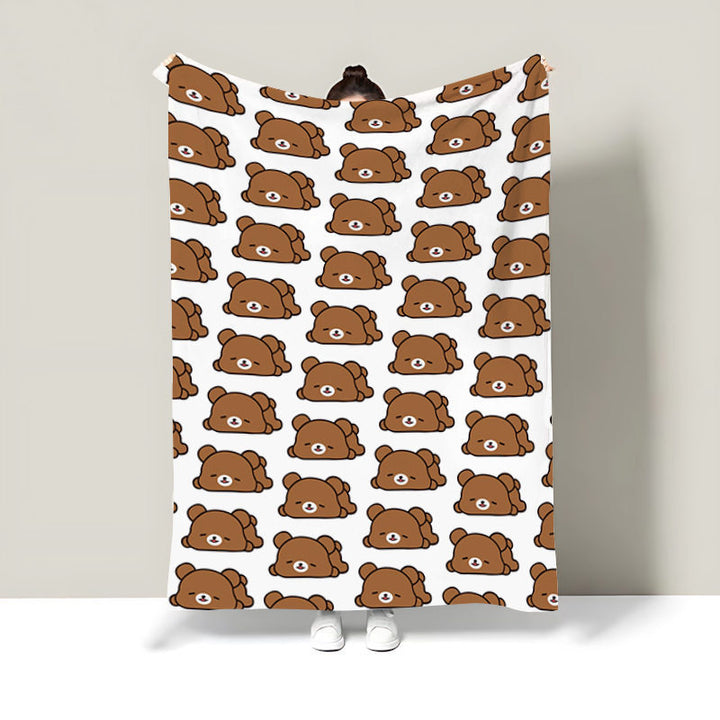 Cute Food-Themed Fleece Throw Blanket