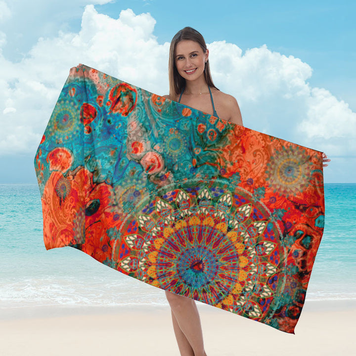 Beach towel with striking surf design Stornfield