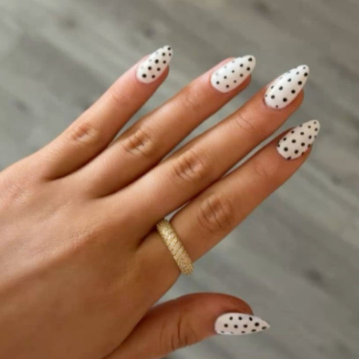 Artistic Polka Dot Design Press-On Nails Stornfield
