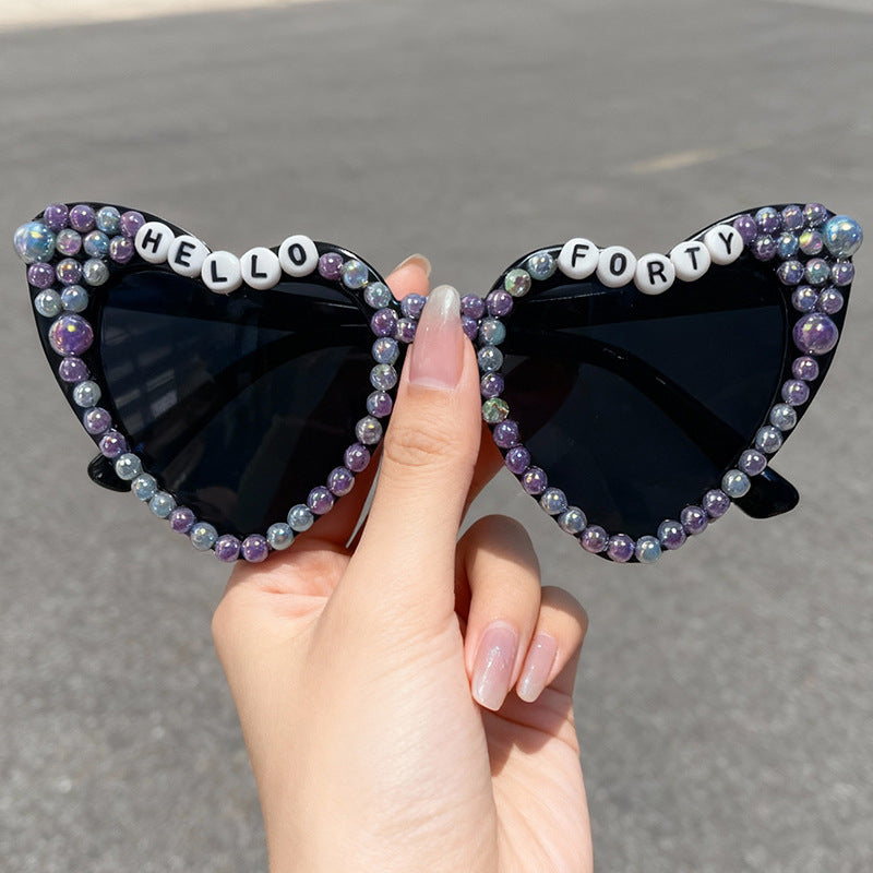 Glamorous Heart-Shaped Bridal Sunglasses Stornfield