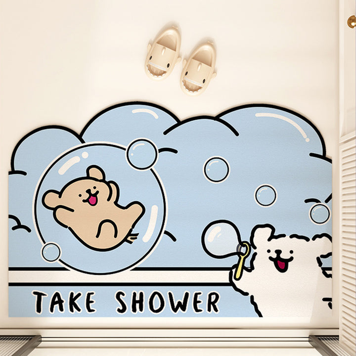 Playful Animal-Themed Floor Mat