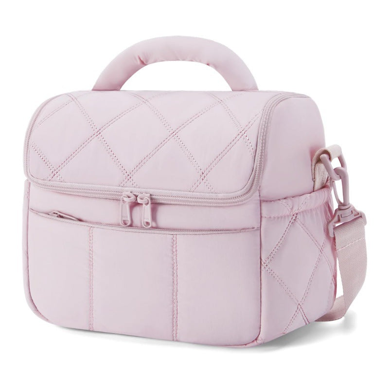 Insulated cosmetic bag with multiple compartments Stornfield