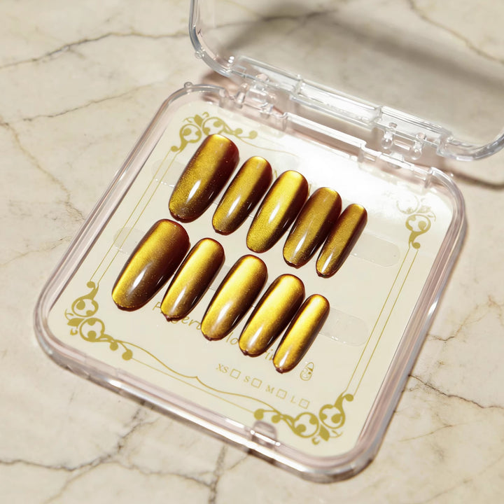 Glossy Almond-Shaped Press-On Nail Tips Stornfield