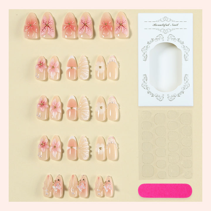 Decorative Floral Press-On Nail Art Set Stornfield 1788495790