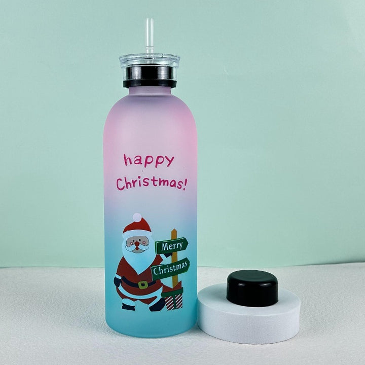 Ladies Motivational Water Bottle with Cheerful Christmas Design Stornfield