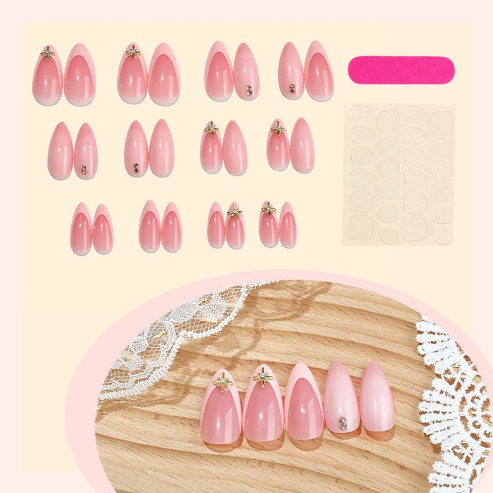 Artificial nail creations with elegant floral details Stornfield