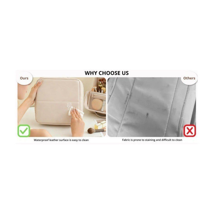 Cosmetic bag with elegant organizer Stornfield