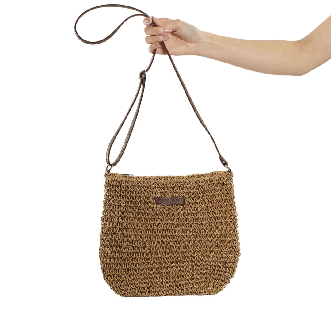 Handcrafted Rattan Crossbody Bag Stornfield