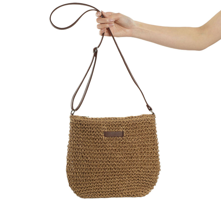 Handcrafted Rattan Crossbody Bag Stornfield