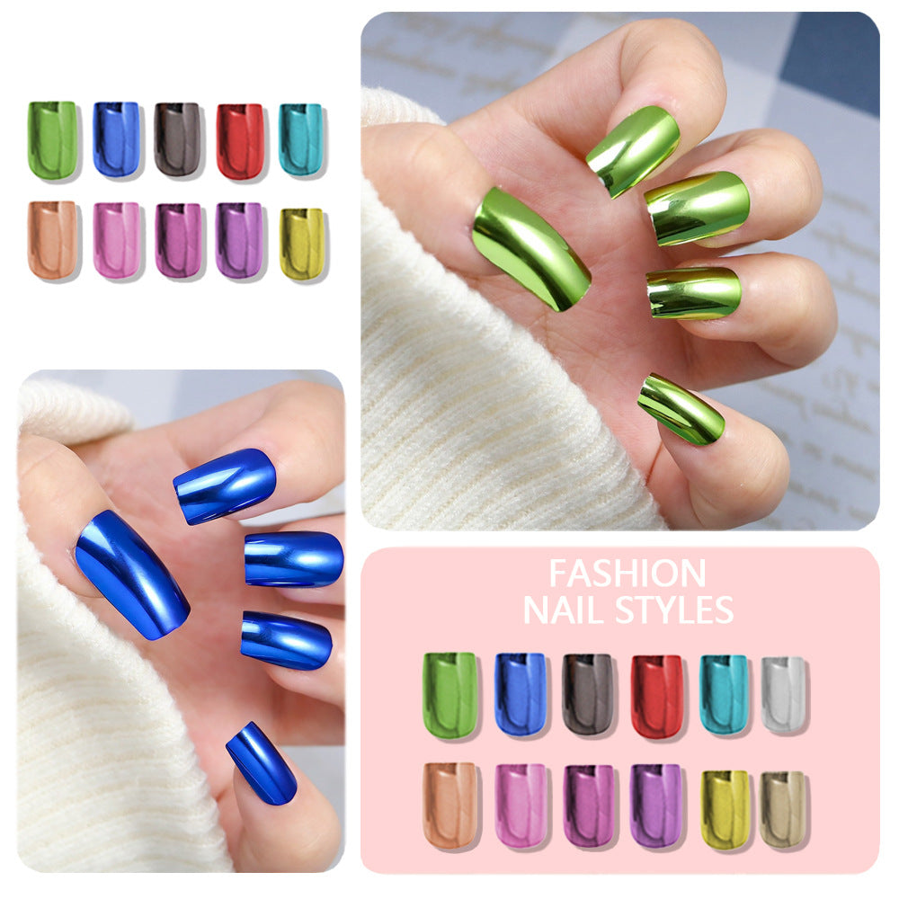 Metallic Polish Press-On Nail Set Stornfield