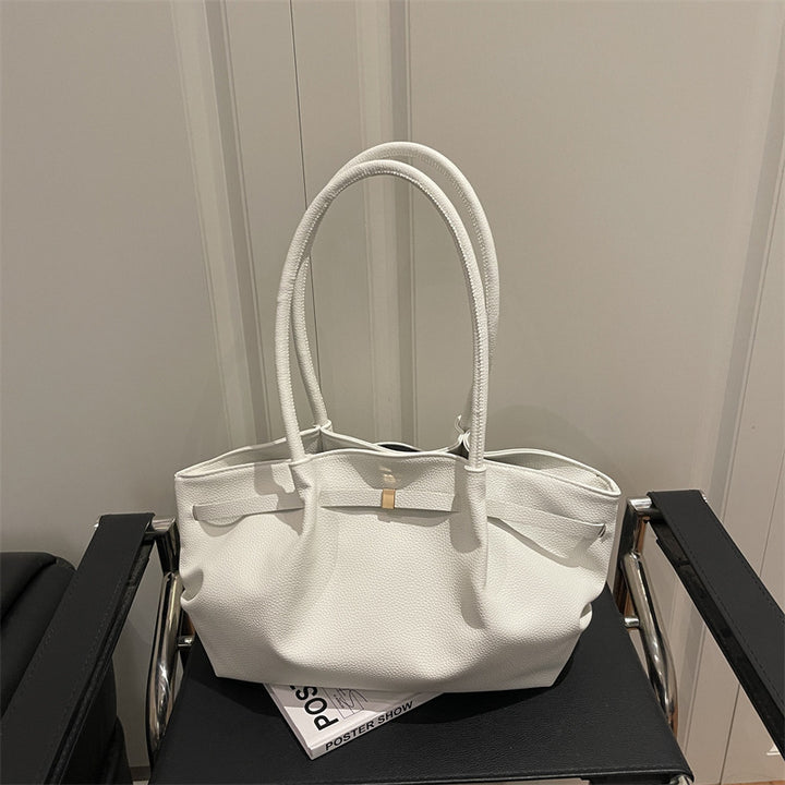Premium Soft Leather Handheld Tote Bag Stornfield