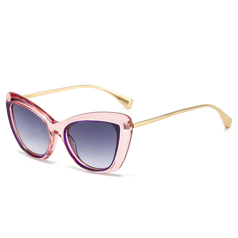 Ladies Cat-Eye Sunglasses with Elegant Metal Frame Stornfield