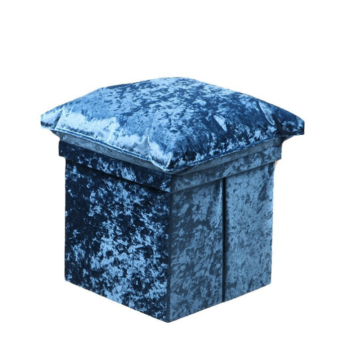 Plush Square Storage Stool Stornfield