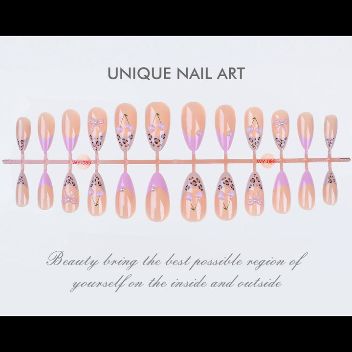 Artistic Press-On Nail Design Set Stornfield