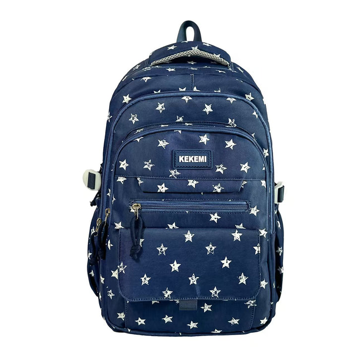 Multi-Pocket Star Pattern Backpack Stornfield