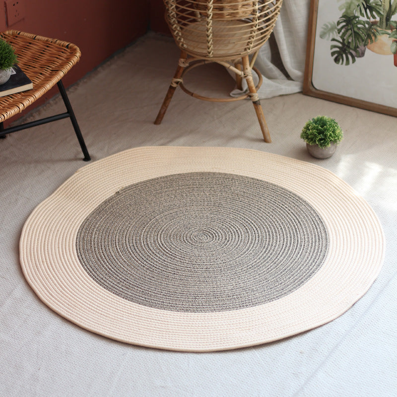 Round woven rug Stornfield