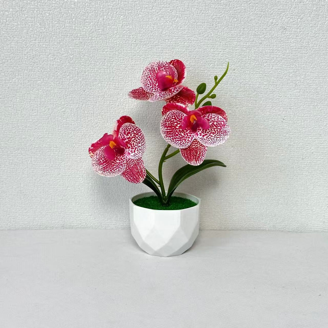 Artificial Orchid Arrangement for Indoor Decorative Home Display