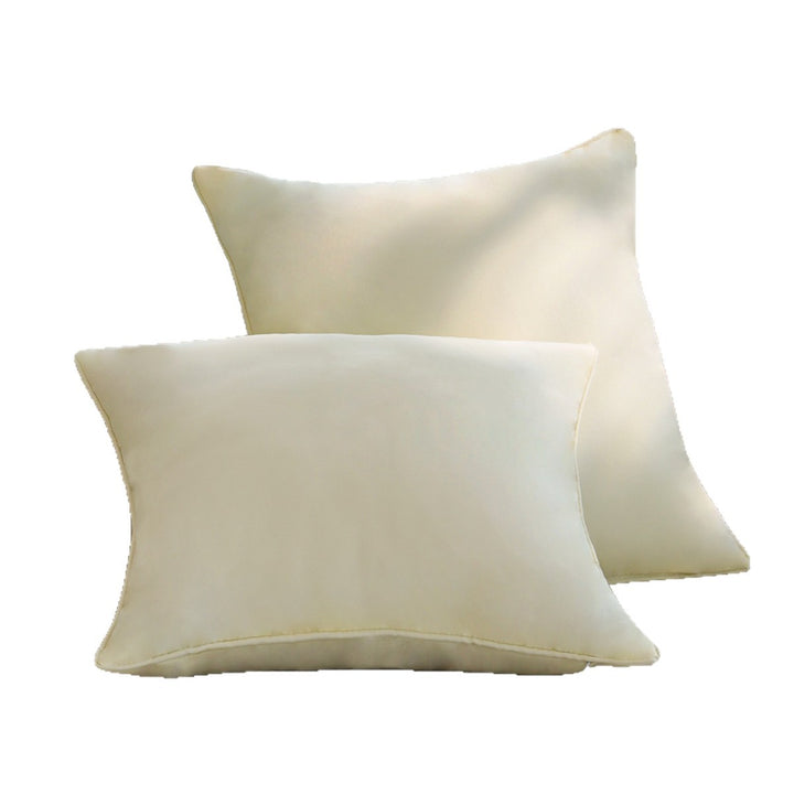Square Decorative Cushion Cover made of silky Microvelours with fine piping and concealed zipper Stornfield