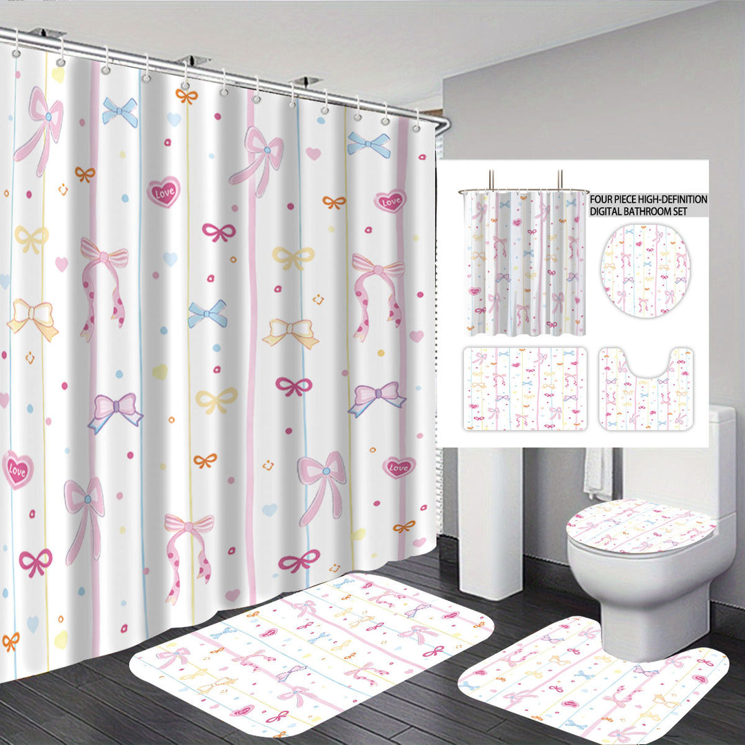 Bunny-Themed Digital Bathroom Decor Set Stornfield