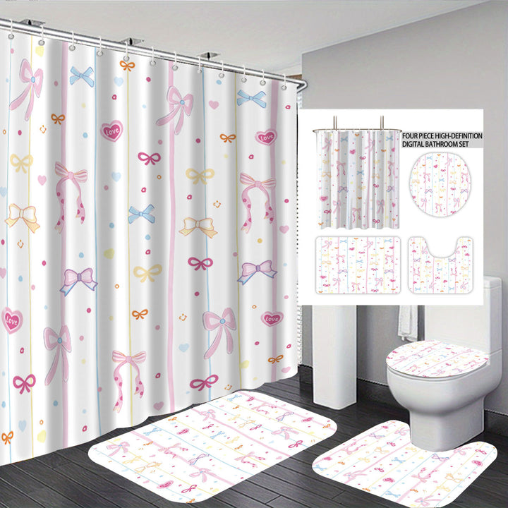 Bunny-Themed Digital Bathroom Decor Set Stornfield