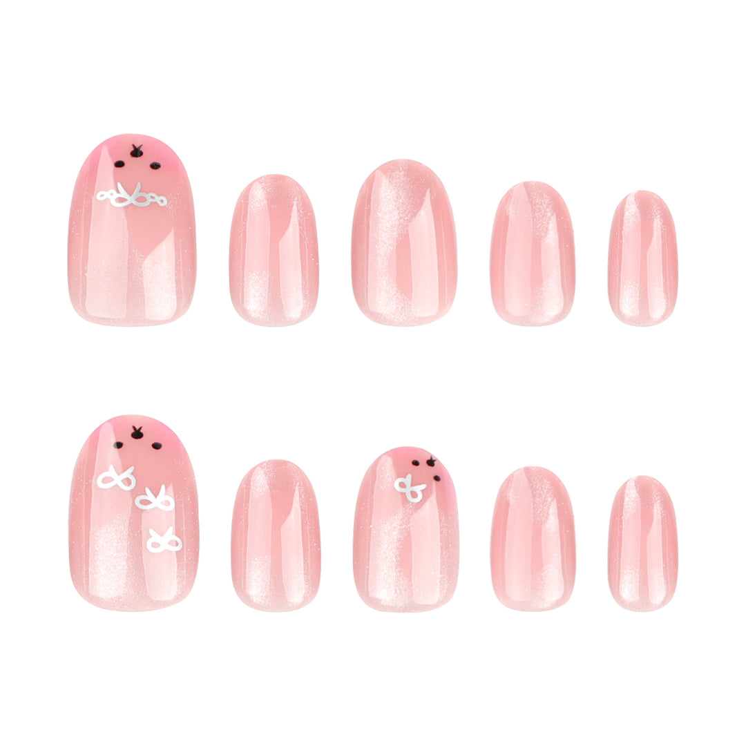 Artificial nail art with playful bunny design Stornfield