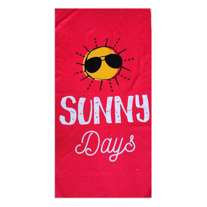 Beach towel with stylish palm motif Stornfield