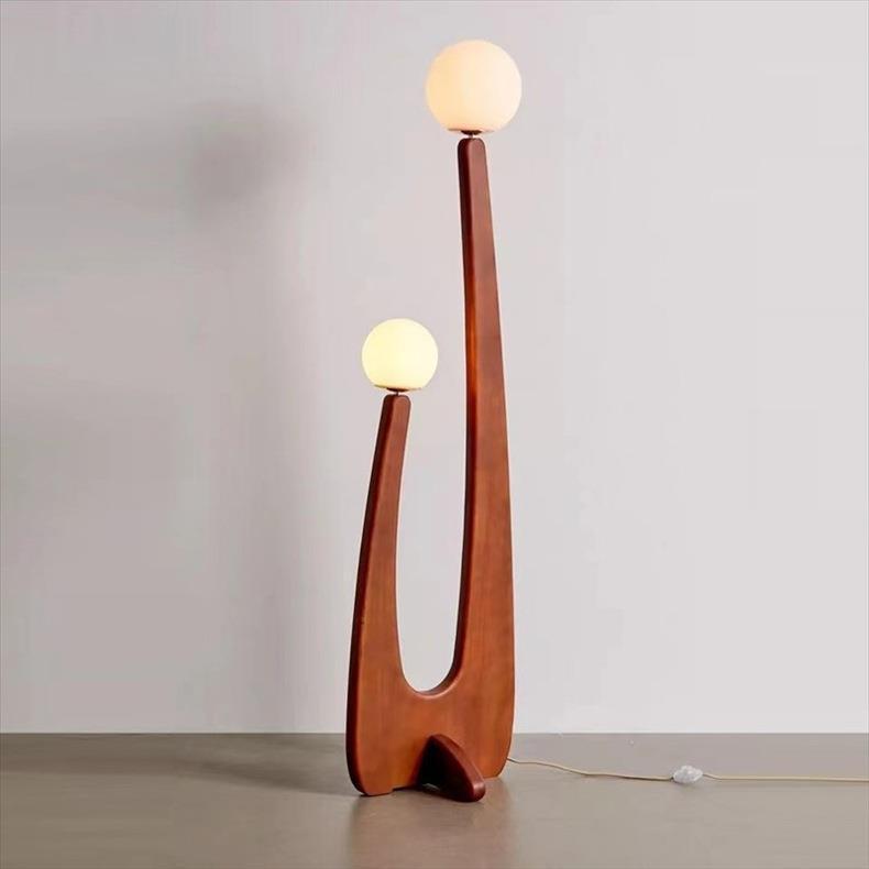 Artistic Wooden Floor Lamp