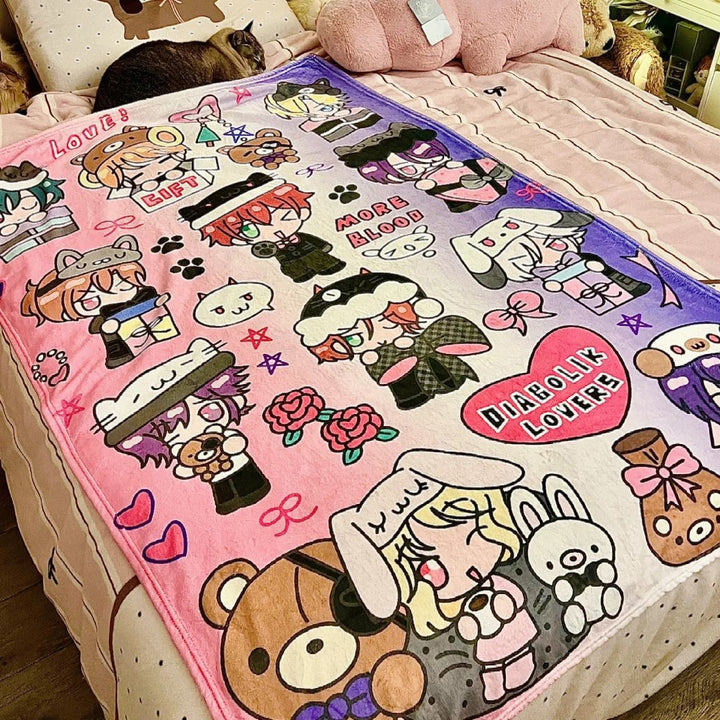 Character-Themed Plush Throw Blanket