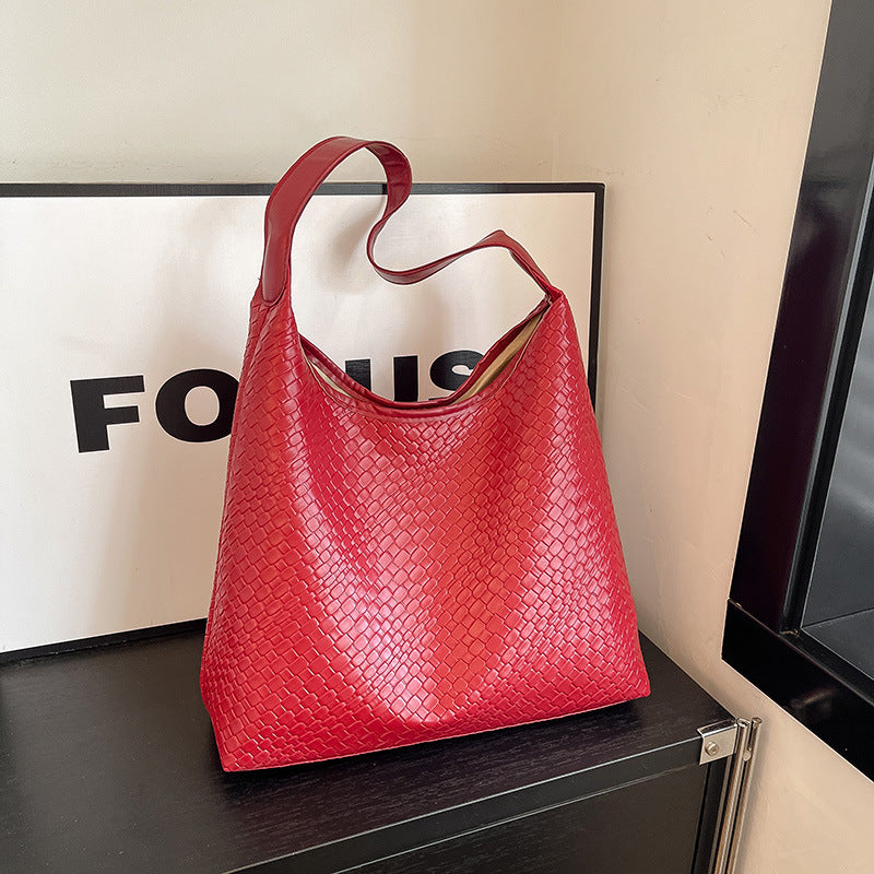 Textured Leather Tote