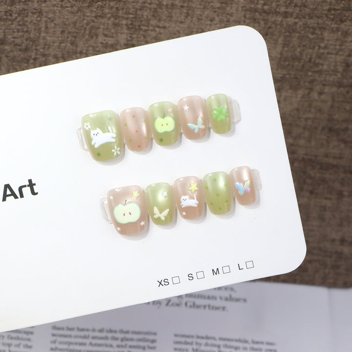 Whimsical Animal Print Press-On Nail Set Stornfield