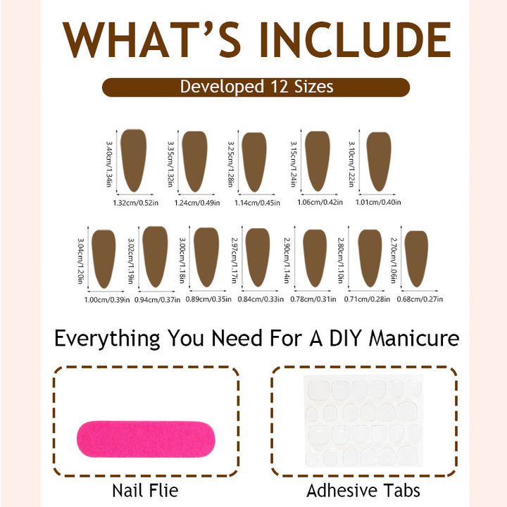 Artificial nail set with elegant, floral design and glitter details Stornfield