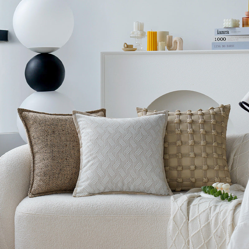 Decorative cushion with fine herringbone structure Stornfield