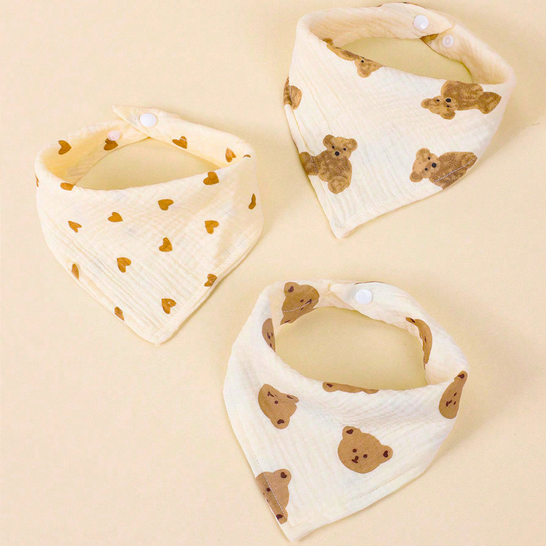 Soft Cotton Baby Bandana Bib Set Stornfield