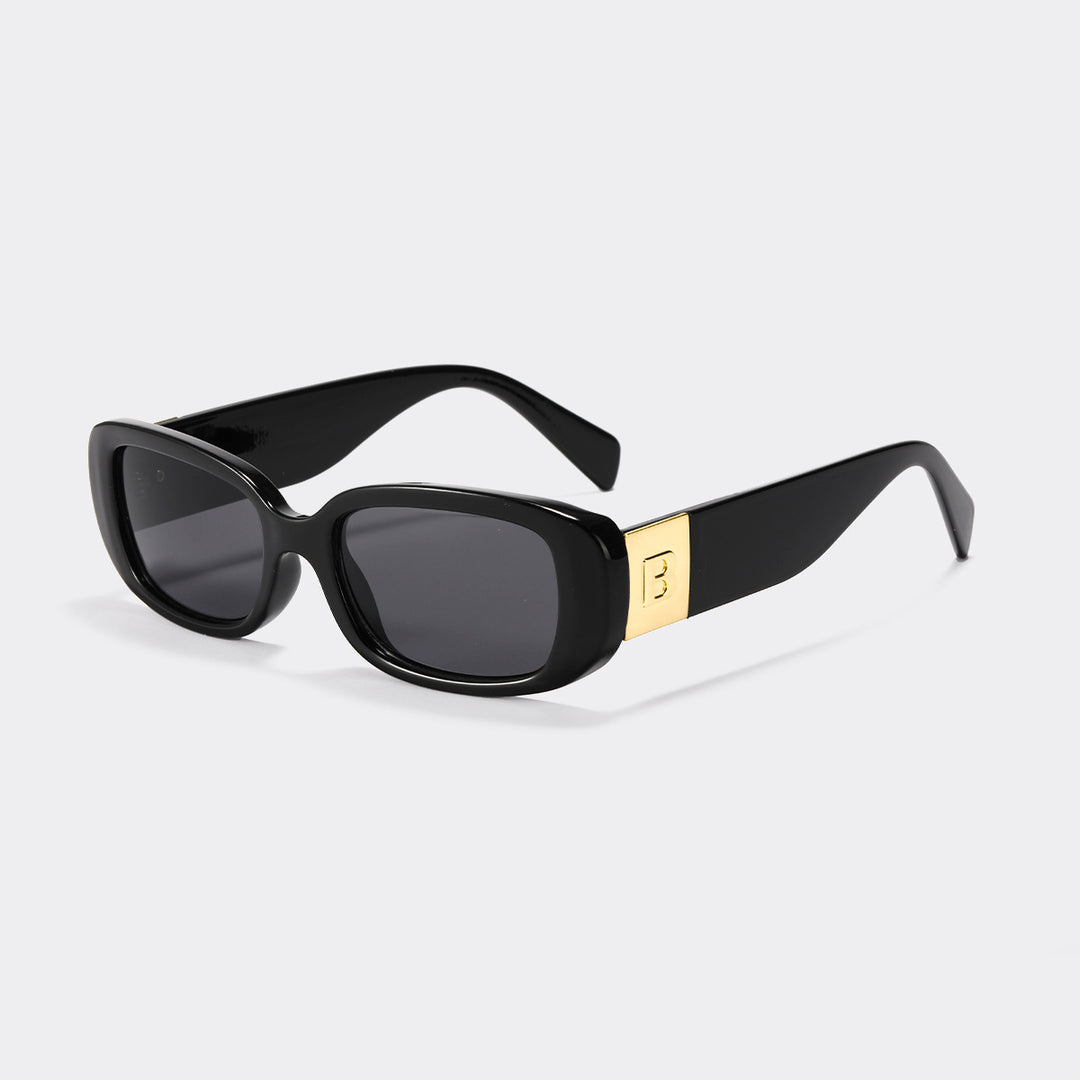 Women trendy sunglasses with fashionable clear frame and UV protection Stornfield