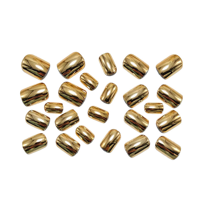 High-gloss artificial nails in a luxurious metallic look Stornfield