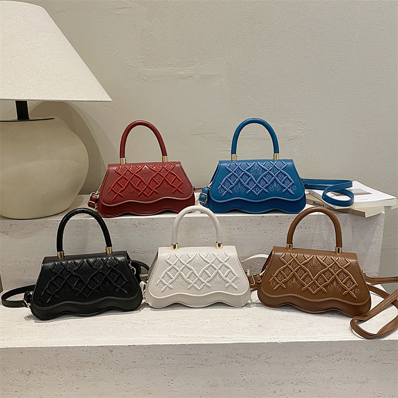 Elegant Quilted Handheld Satchel
