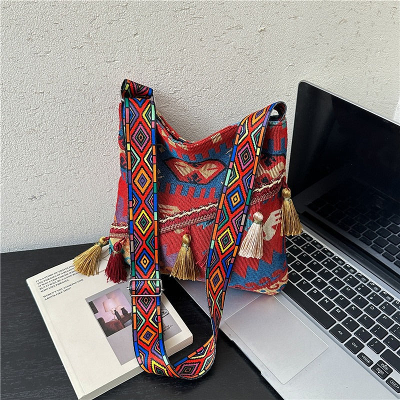 WoBohemian Style Embroidered Shoulder Bag Stornfield