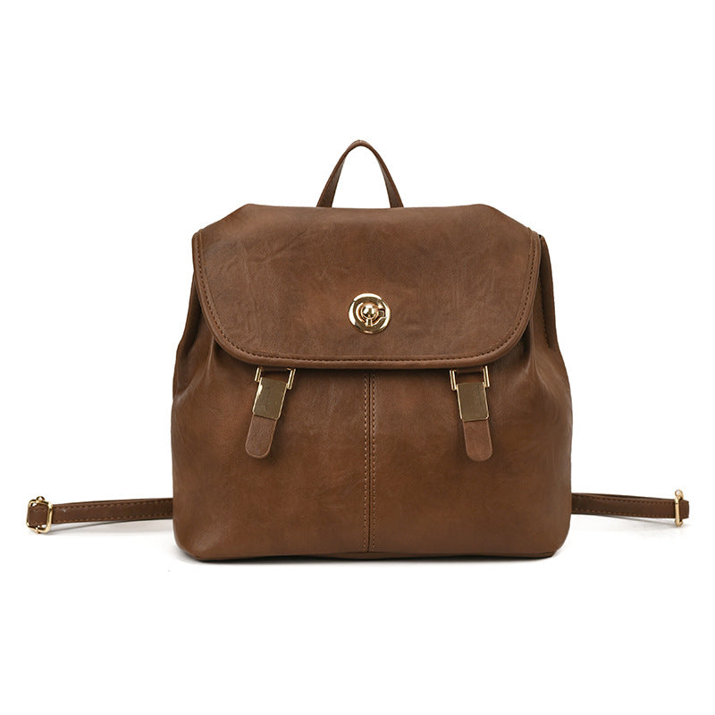 Vintage-Inspired Leather Backpack Stornfield