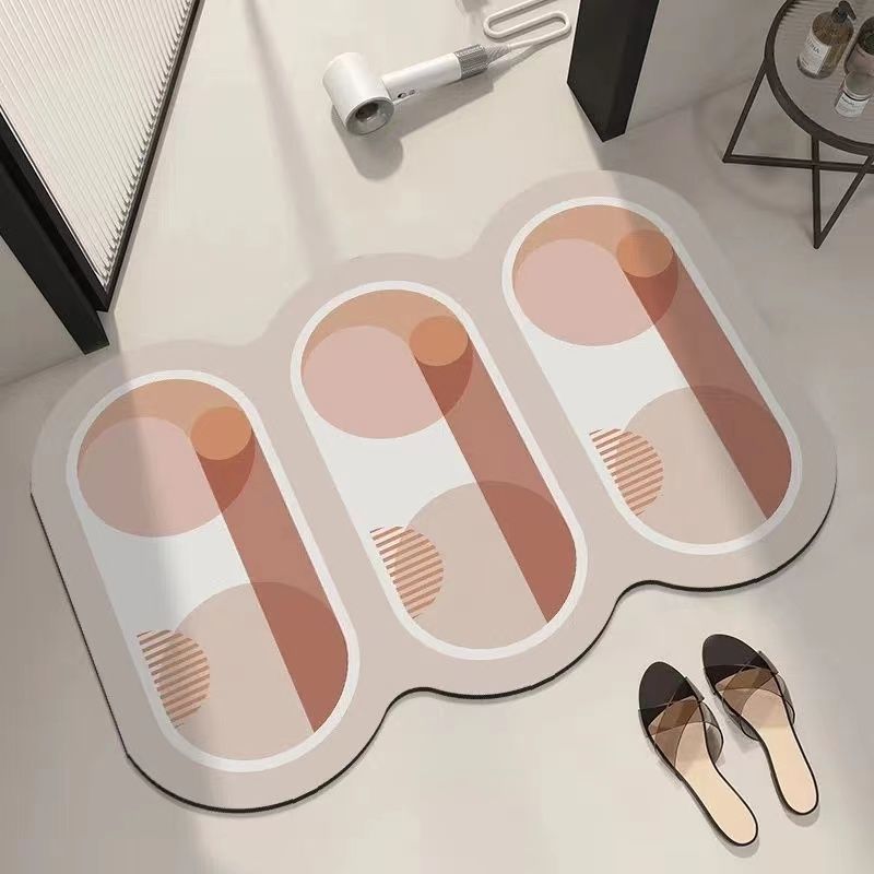 Modern Geometric Bath Mat