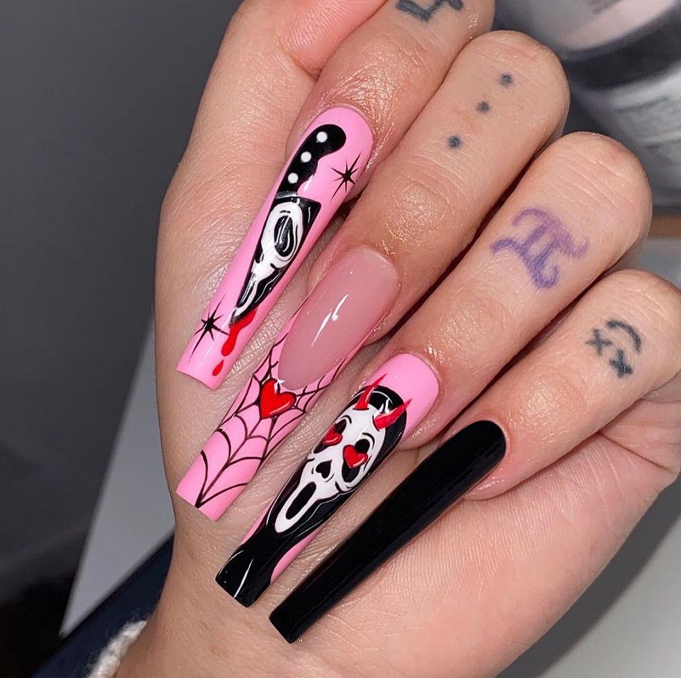 Themed Artistic Press-On Nail Set Stornfield