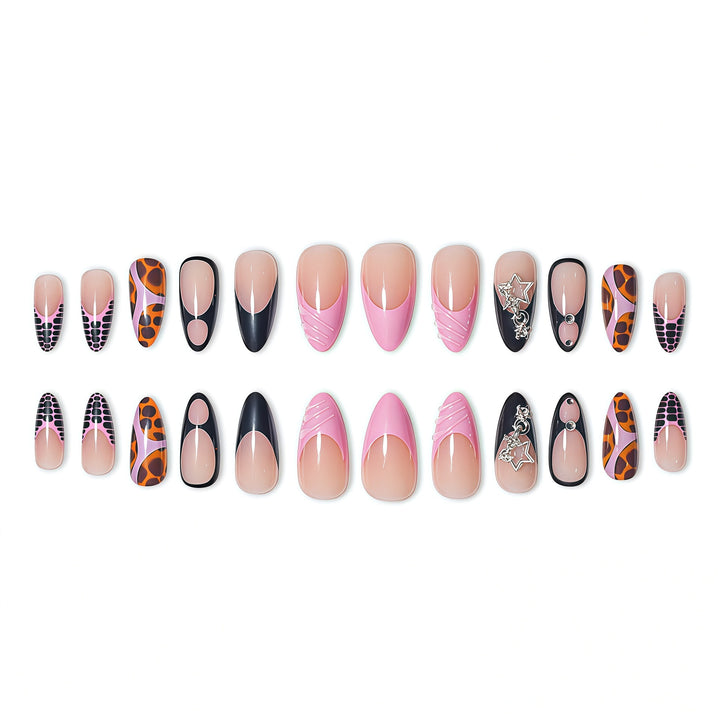 Stylish Abstract Press-On Nail Extensions Stornfield
