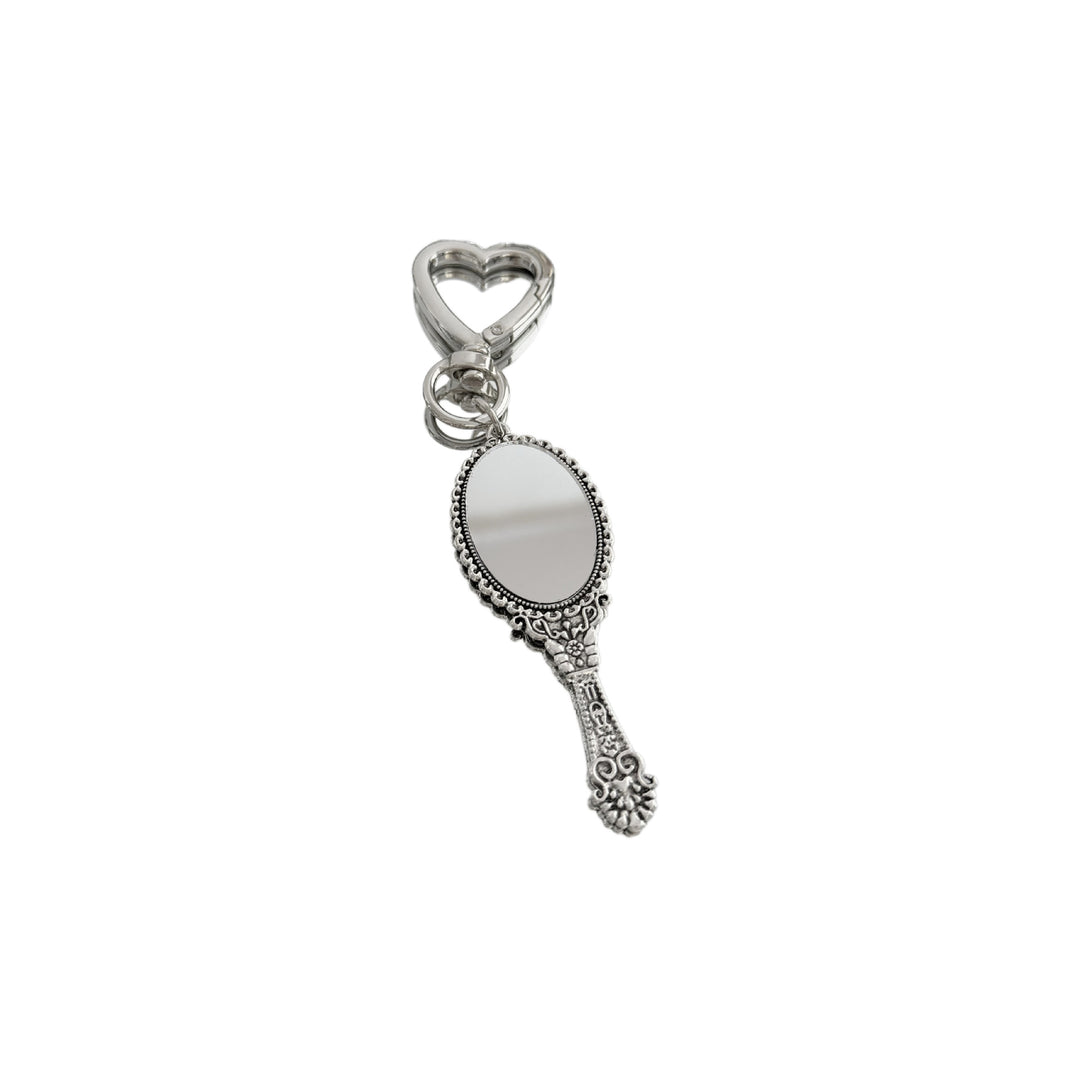 Vintage-Style Compact Mirror Keychain Stornfield