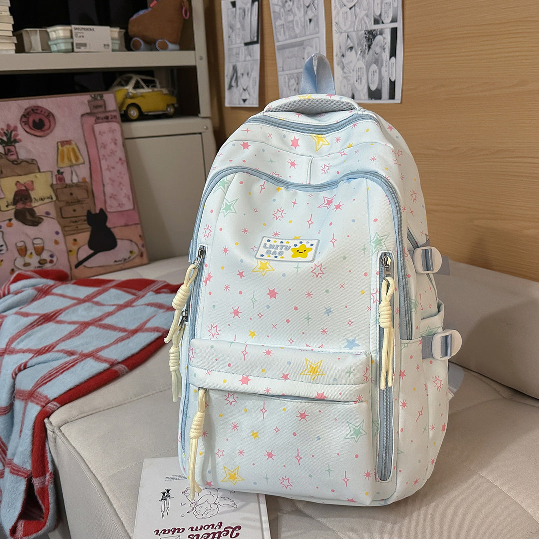 Fun Star-Printed Casual Backpack Stornfield