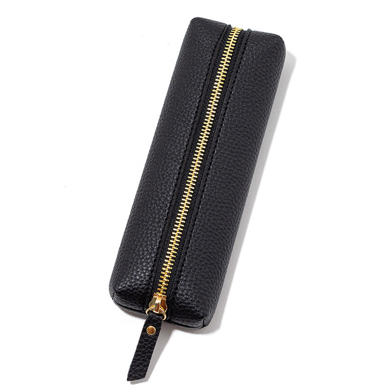 Premium Leather Zippered Pencil Case Stornfield