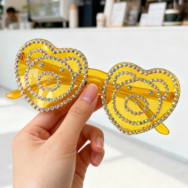 Heart-Shaped Rhinestone Sunglasses Stornfield